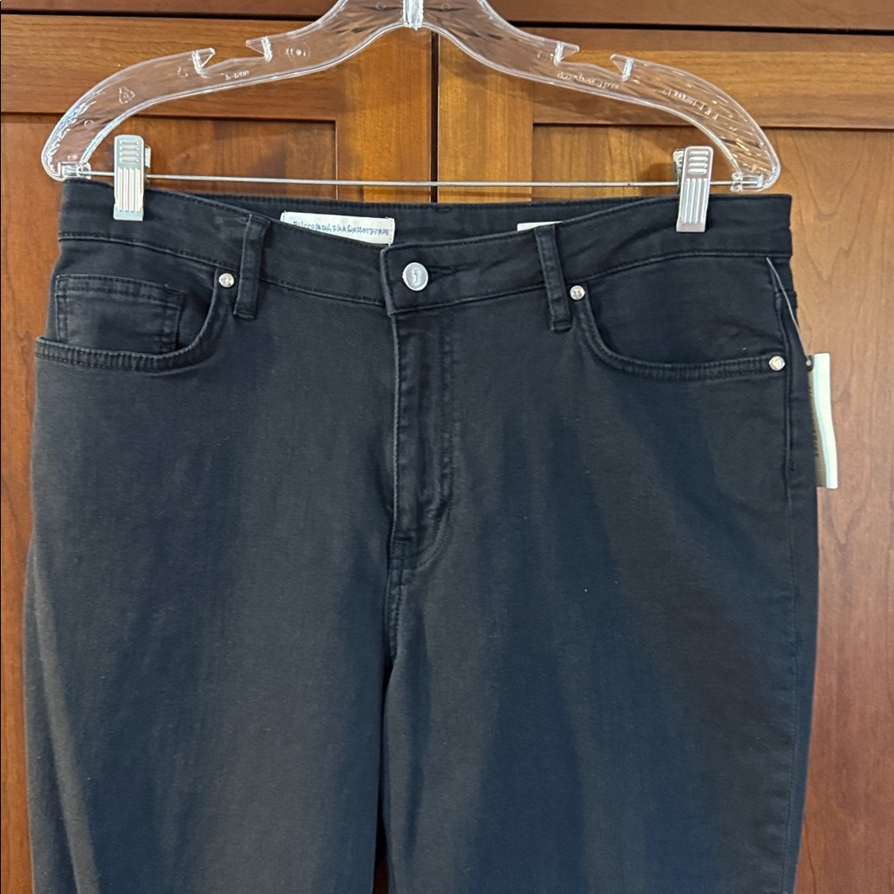 Anthropologie Pilcro Embellished High-Rise Slim Fit Flounced Jeans - Picture 4 of 8
